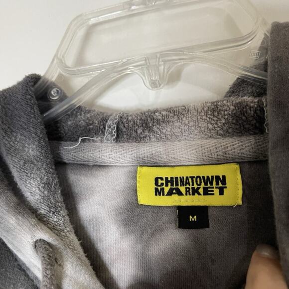 CHINATOWN MARKET TIE DYE BASKETBALL WORLD SOFT HOODIE PULLOVER MEDIUM - Picture 2 of 5